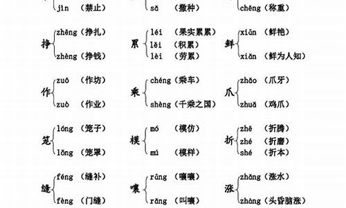 三年级下册多音字_三年级下册多音字大全人教版